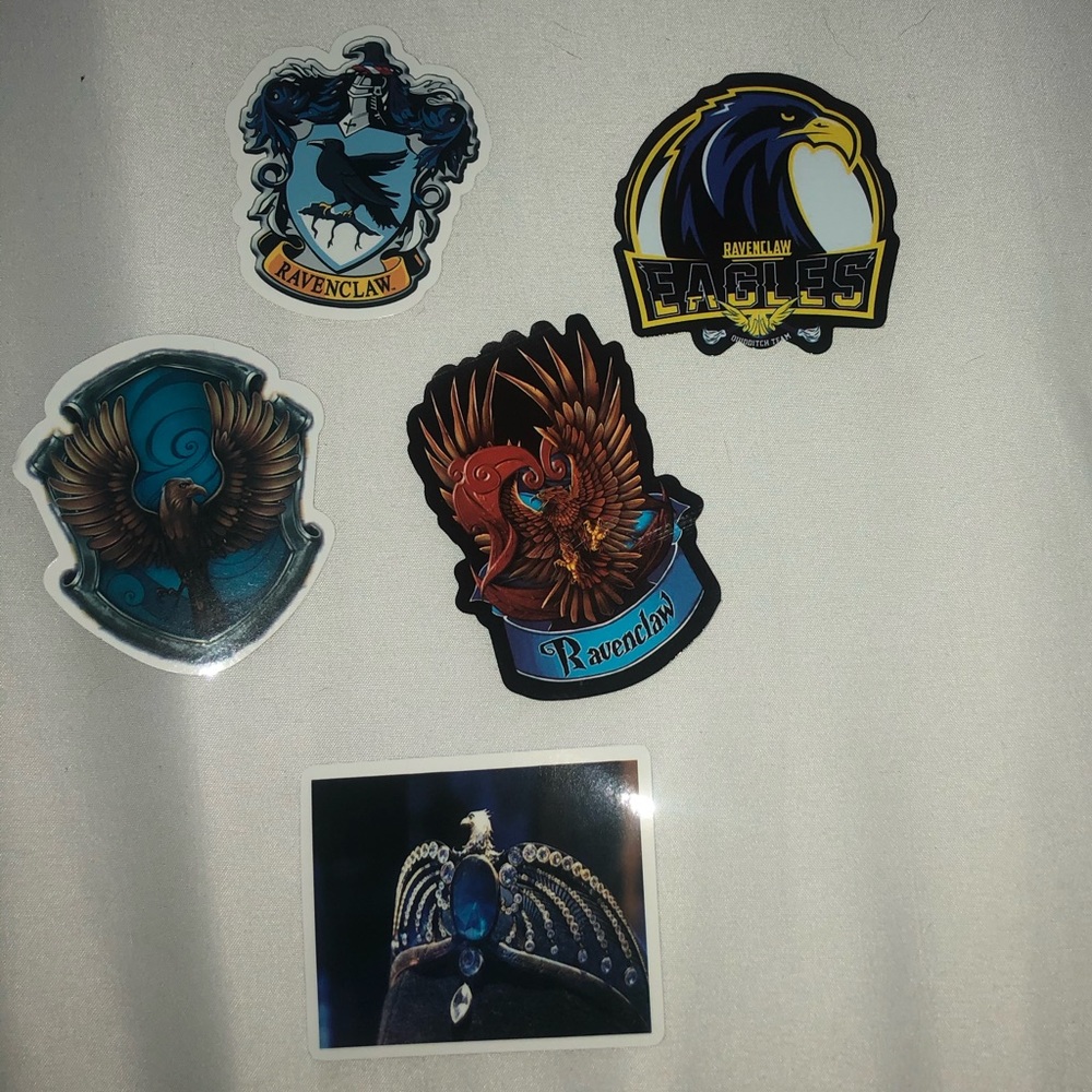 5 pc Ravenclaw Harry Potter stickers